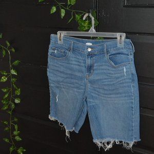 Distressed Jean Shorts